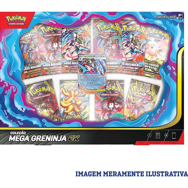 Jogo de Cartas Pokemon BOX Mega Greninja EX