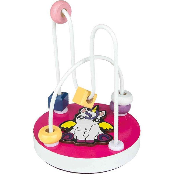Brinquedo Pedagógico Madeira Unicórnio Mini Aramado