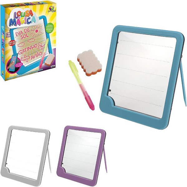 Lousa Infantil Magica com Caneta e LUZ 20CM
