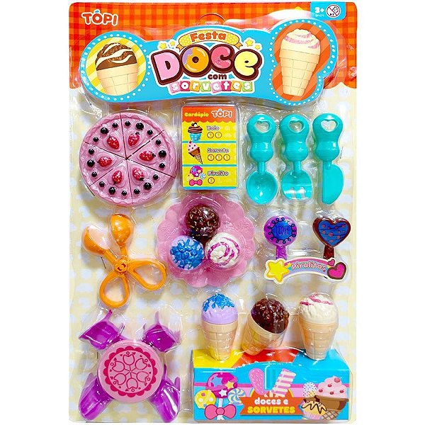 Brincando de Casinha Topi Festa Doce com Sorvete