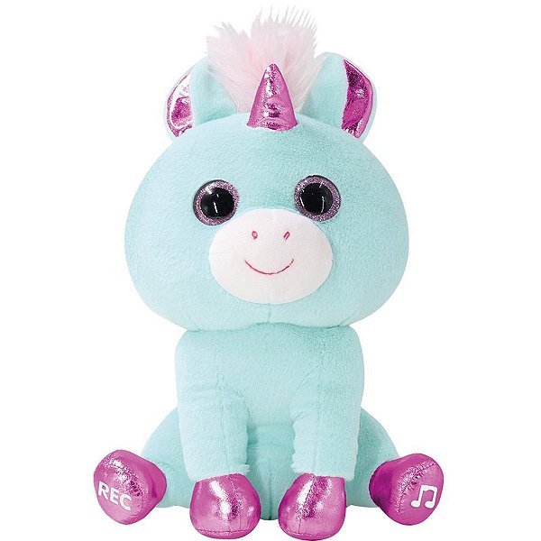 Pelúcia com Mecanismo Fofush Falante Unicórnio 30CM