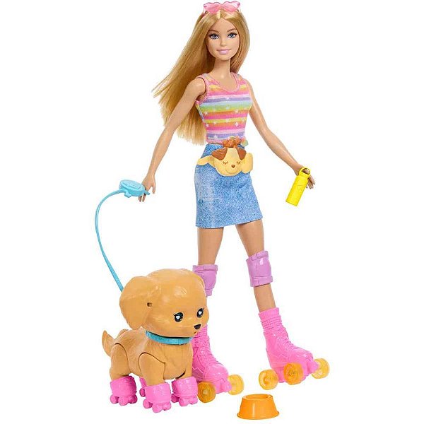 Barbie Family Patinadora com Cachorinho (S)