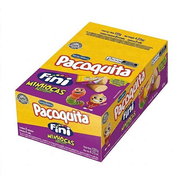 Doce Pacoquita Fini 120G Display com 08