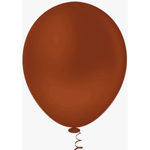 Balão 9 Liso Terracota PIC PIC Pacote com 50