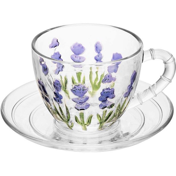 Xícara Café Lavanda 80ML 1 Conjunto