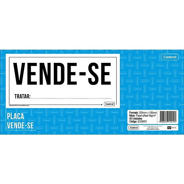 Impresso Administrativo VENDE-SE 15X32,5CM