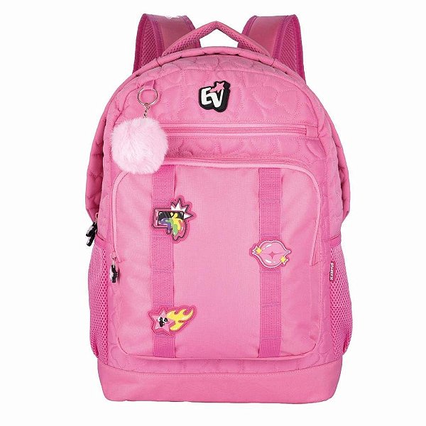 Mochila EMILLY VICK College Coração Rosa