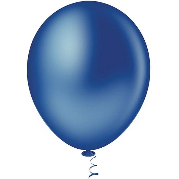 Balao 9 Liso Azul Escuro PIC PIC Pacote com 50 Unidades