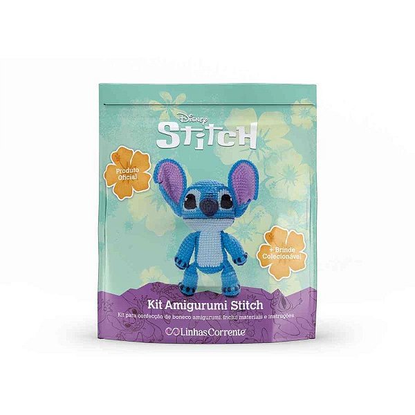 Linha para Crochê Amigurumi STITCH com Agulhas+fios+enchimen KIT