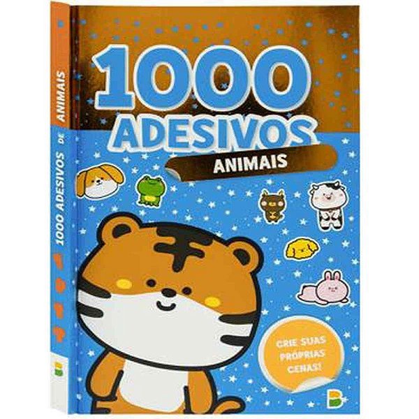 Livro com Adesivos 1000 Adesivos Animais 15X21 48