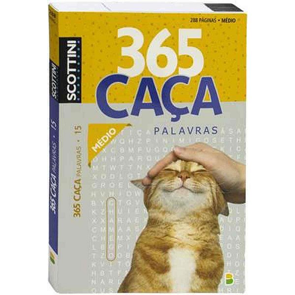 Livro de Atividades CAÇA-PALAVRAS 365 Nº 15 288 Páginas