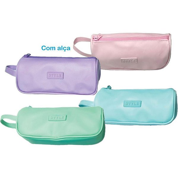 Estojo Simples TONS Pastel com ALÇA (sortido)