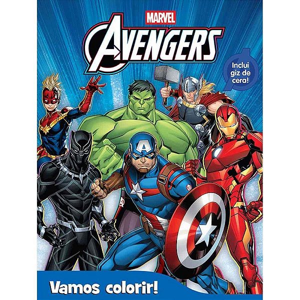 Livro Infantil Colorir Avengers