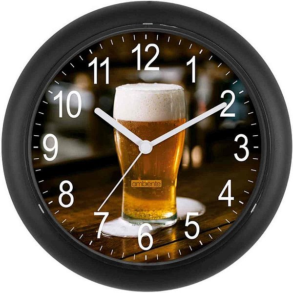 Relógio de Parede Redondo HAPPY Hour 24,5CM