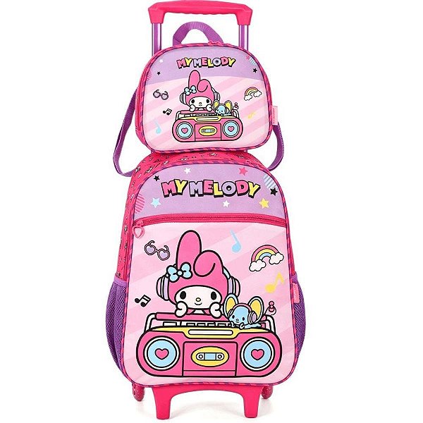 Mochila Infantil com Rodinha MY Melody G PINK