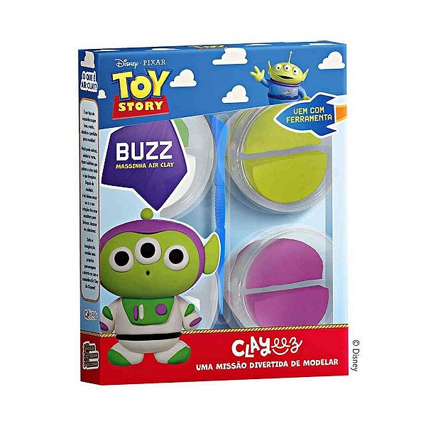 Massa para Modelar Criativa TOY STORY Clayeez 4 Modelos Sortidos 48G
