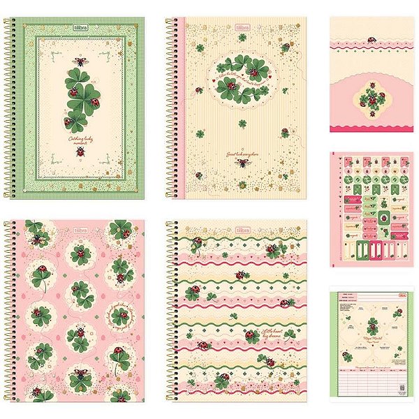 Caderno 10X1 Capa Dura Scarlet 160 Folhas Pacote com 04