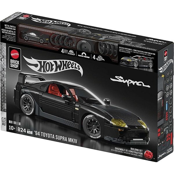 Hot Wheels BRICK SHOP Elite Toyota Supra 1:16 824PC