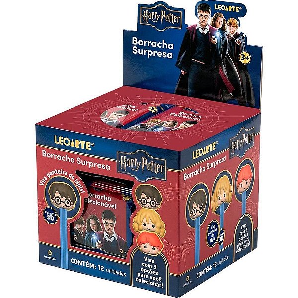 Borracha Decorada HARRY Potter 3D 3 Modelossurpresa Display com 12