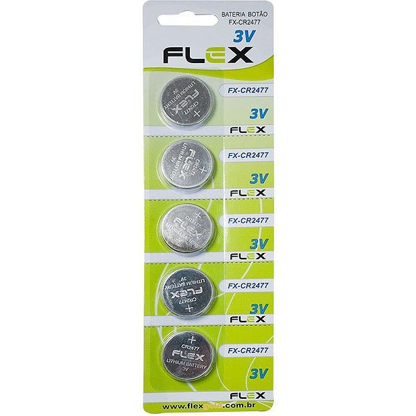 Pilha Bateria Botão CR2477 3V. CT.COM 05