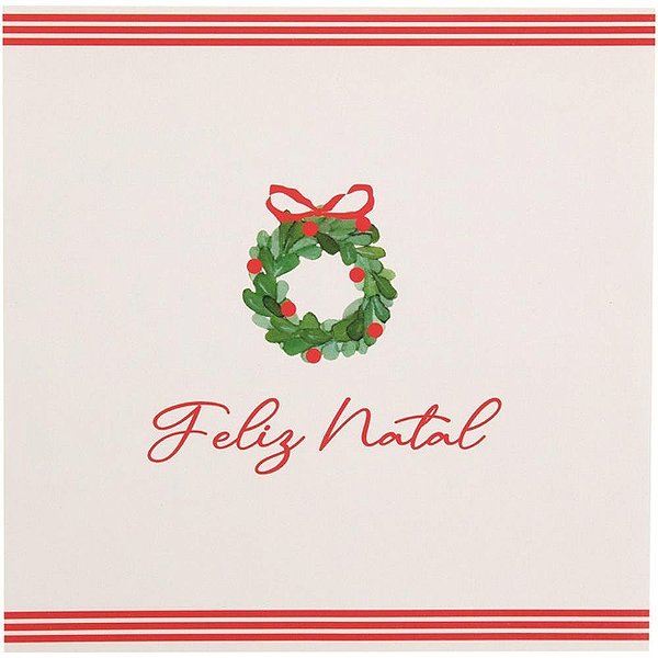 Artigo para Decoração Natal Guardanapo Feliz Natal 33CM 20