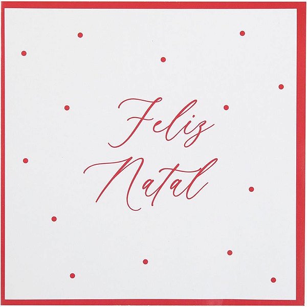 Artigo para Decoração Natal Guardanapo Feliz Natal Poa 33C