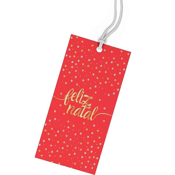 Etiqueta para Presente Natal TAG Constelação 9X5CM Pacote com 10