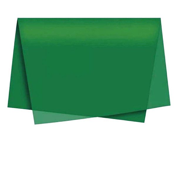 Papel de Seda Verde Escuro 50X70CM Pacote com 100