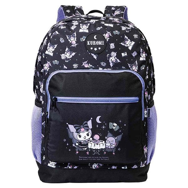 Mochila Kuromi College Preta GR