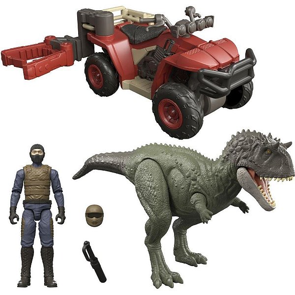 Boneco e Personagem JW Quadricilho Captura com Dino