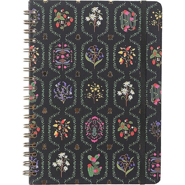 Caderno 01X1 Cp.dura Colegial Jardim Preto 80F