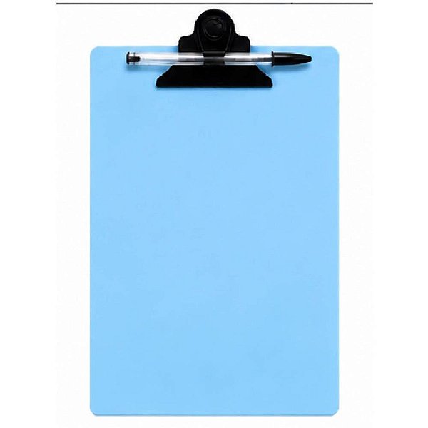 Prancheta Plástica Pranclip A4 Prend.plast.azul