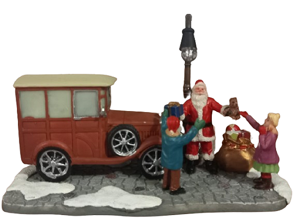 Cenário Vila Natalina Calhambeque Noel com Led