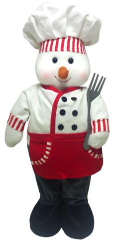 Boneco de Neve Decorativo Cozinheiro