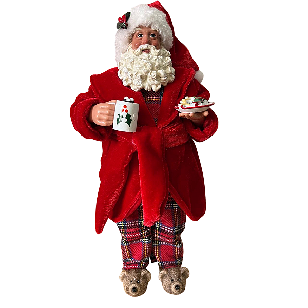 Papai Noel Colecionável Natal 27cm – Presente Pronto