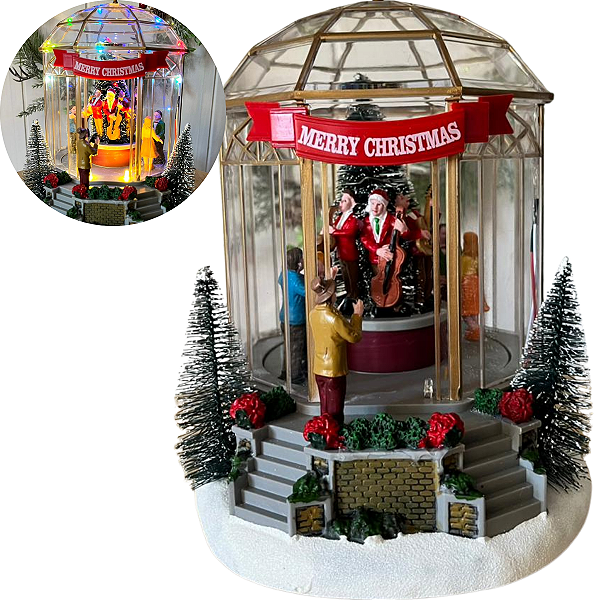 Coreto Natalino Musical com Luz e Movimento – Edição Premium