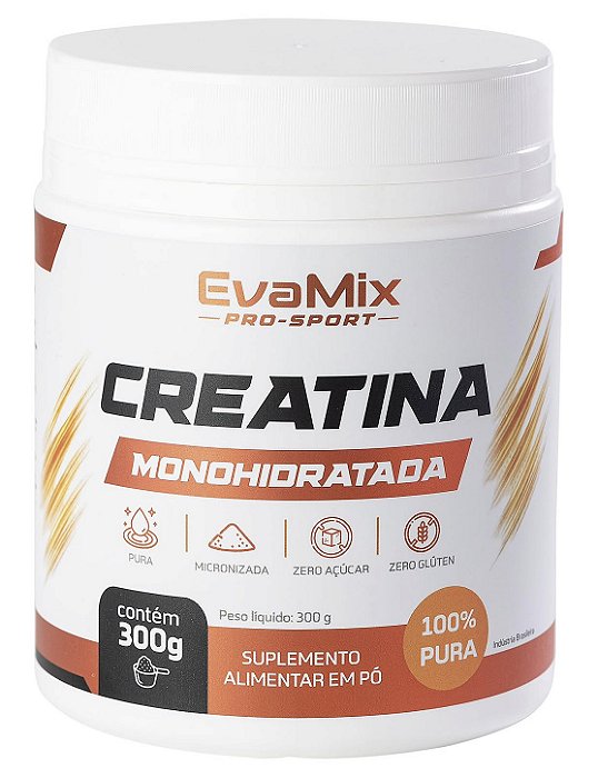 Creatina Monohidratada pura 300g sabor: Neutro