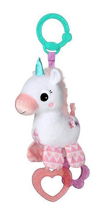 Unicórnio de Pelúcia de Pendurar com Mordedor Sparkle n Shine Clingo Bright Starts