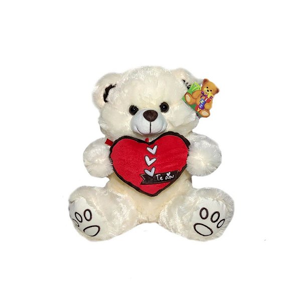 Urso de Pelúcia 28cm Fizzy Toys FE7112 Creme