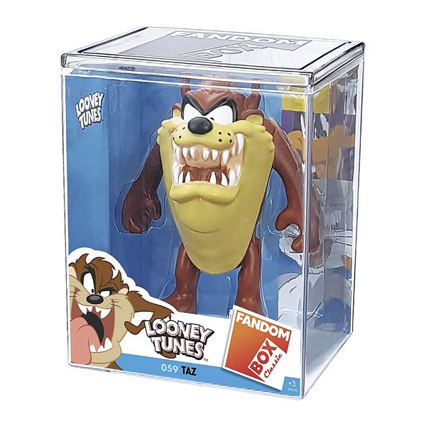 Boneco Fandom Box Classic Colecionável Looney Tunes Taz Mania FB059 Líder Brinquedos