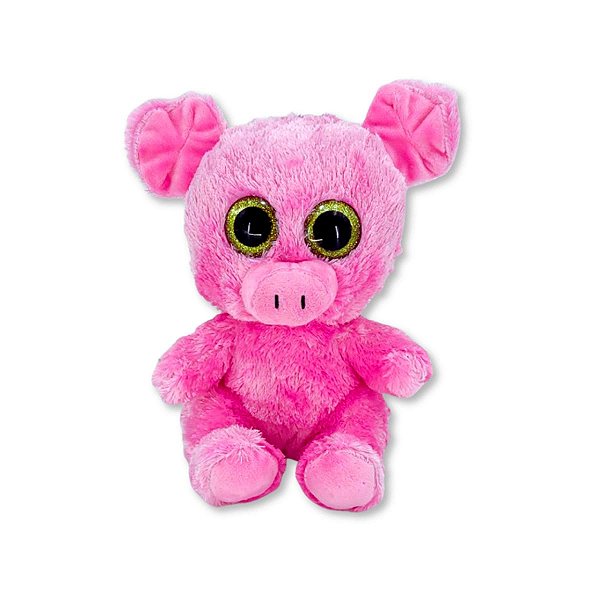 Porquinho de Pelúcia Rosa S2 Toys com Olhos Brilhantes – 18x16cm – Super Fofo e Antialérgico