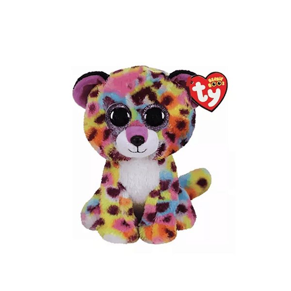 Bicho de Pelúcia Ty Beanie Boos 44098 Leopardo Giselle