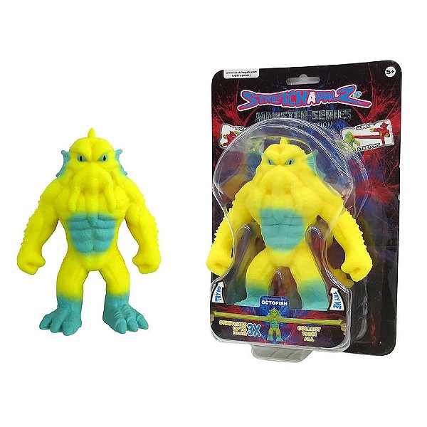 Boneco Que Estica Stretchapalz Monster Series 2955 Octofish