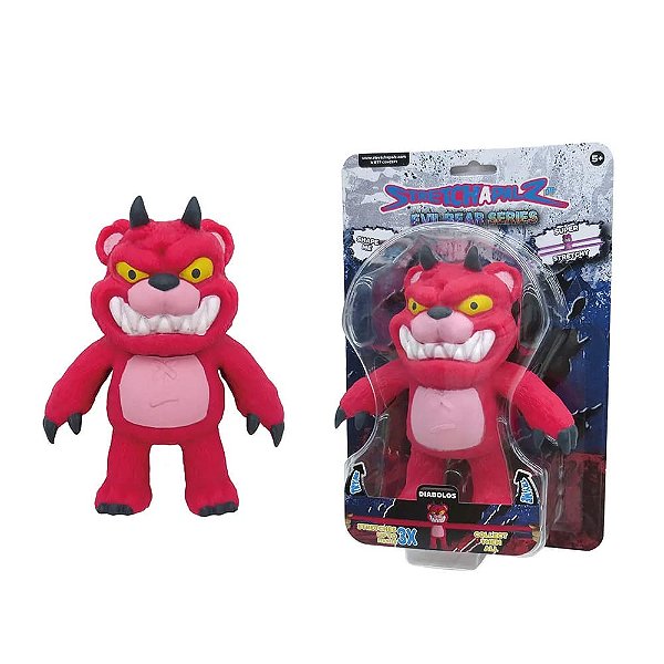 Boneco Que Estica Stretchapalz Evil Bears Series 3213 Diabolos