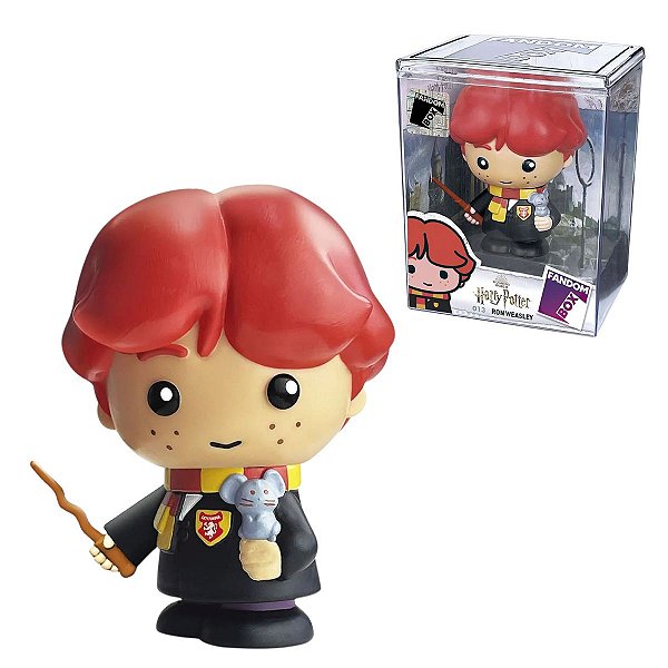 Boneco Fandom Box Rony Weasley Harry Potter Colecionável com Embalagem Expositora
