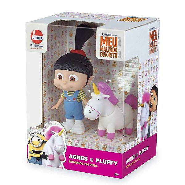 Boneca Articulável Lider Meu Malvado Favorito 2857 Agnes e Fluffy