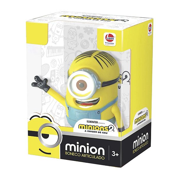 Boneco Articulável Lider Minion Stuart Meu Malvado Favorito 2788