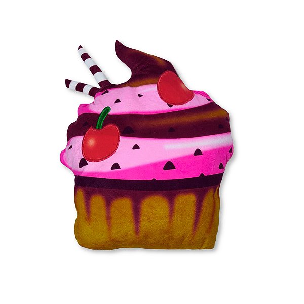 Pelúcia Formato de Doce Fizzy Toys FE7267 Cupcake Cereja