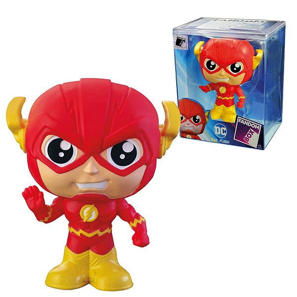 Boneco Colecionável Flash 3471 – Fandom Box DC Liga da Justiça com Visual Dinâmico e Supervelocidade!