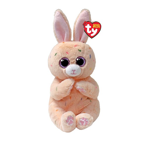 Bicho de Pelúcia Ty Beanie Bellies Peaches – Coelhinho Fofo e Macio da Toyng para Amar e Colecionar!